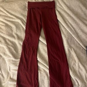 Brandy Melville fold over flare leggings